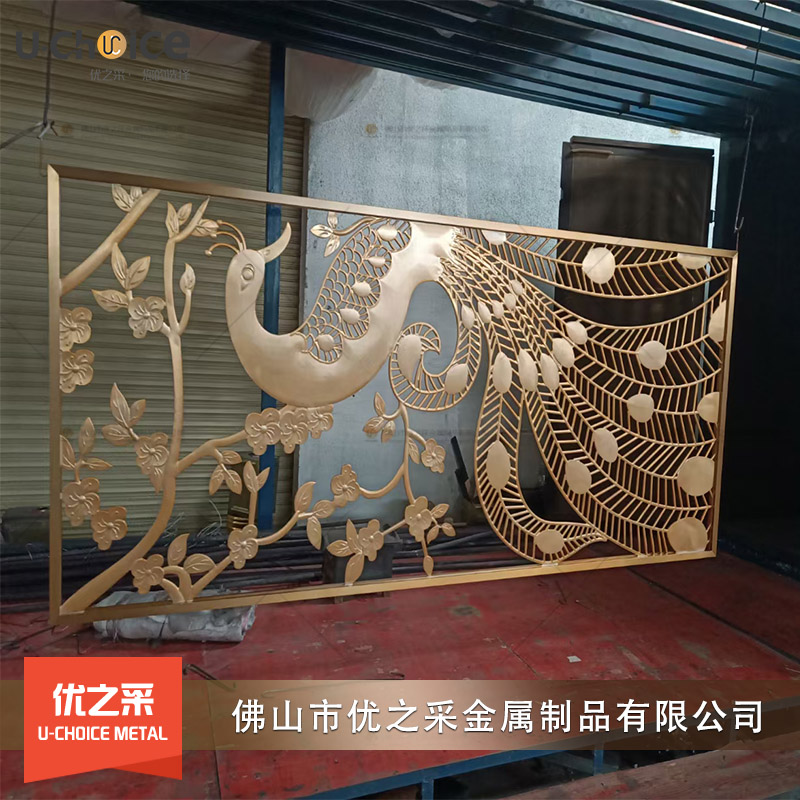 雕刻鏤空鳳凰屏風(fēng)隔斷廠家