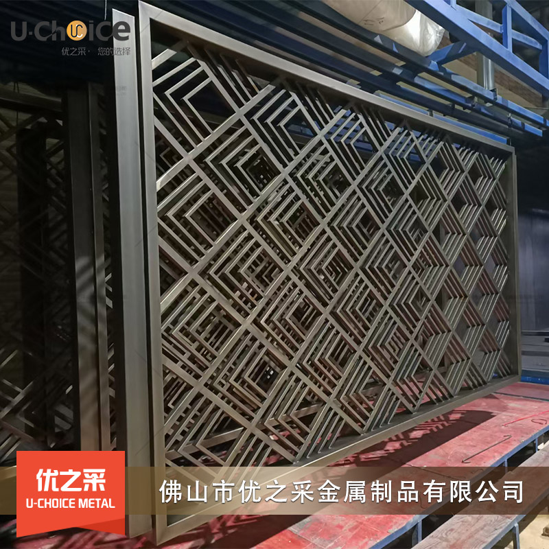 黑色氟碳漆屏風(fēng)隔斷